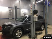 Installing a set of spacers to increase the ground clearance Skoda Kodiaq Kits (leveling kits and coil spacer\strut spacer)