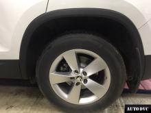 Installing a set of spacers to increase the ground clearance Skoda Kodiaq Kits (leveling kits and coil spacer\strut spacer)