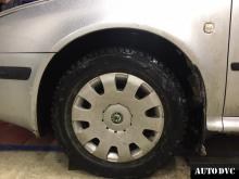 Installing a set of spacers to increase the ground clearance Skoda Octavia Lift Kits (leveling kits and coil spring spacer\strut spacer)
