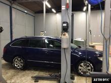 Installing a set of spacers to increase the ground clearance Skoda Suberb Lift Kits (leveling kits and coil spring spacer\strut spacer)
