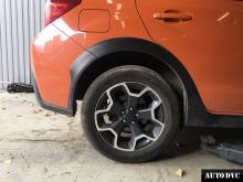 Installing a set of spacers to increase the ground clearance Subaru XV Lift Kits (leveling kits and coil spring spacer\strut spacer)