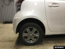Installing a set of spacers to increase the ground clearance Toyota IQ Lift Kits (leveling kits and coil spring spacer\strut spacer)