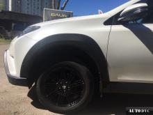 Installing a set of spacers to increase the ground clearance Toyota RAV 4 IV (CA40) Lift Kits (leveling kits and coil spring spacer\strut spacer)