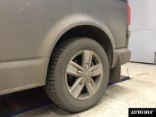 Installing a set of spacers to increase the ground clearance Volkswagen Multivan Lift Kits (leveling kits and coil spring spacer\strut spacer)