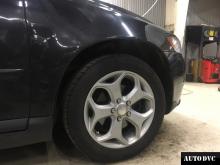 Installing a set of spacers to increase the ground clearance Volvo V50 Lift Kits (leveling kits and coil spring spacer\strut spacer)