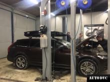 Installing a set of spacers to increase the ground clearance Volvo V90 Cross Country Kits (leveling kits and coil spacer\strut spacer)