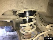 Installing a set of spacers to increase the ground clearance Volvo XC70 Lift Kits (leveling kits and coil spring spacer\strut spacer)